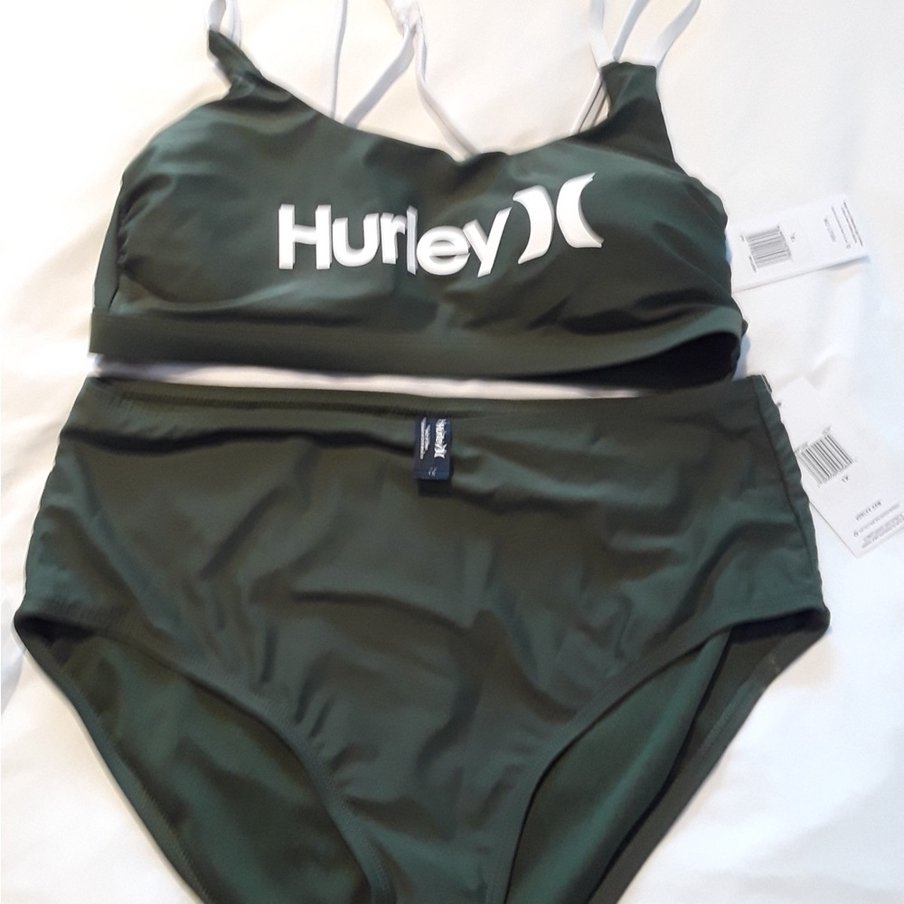 Hurley Women's Green Bikini Set
